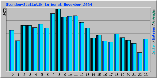 Stunden-Statistik im Monat November 2024