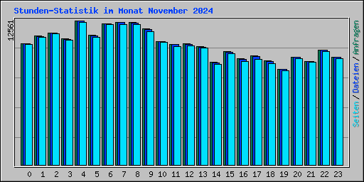 Stunden-Statistik im Monat November 2024